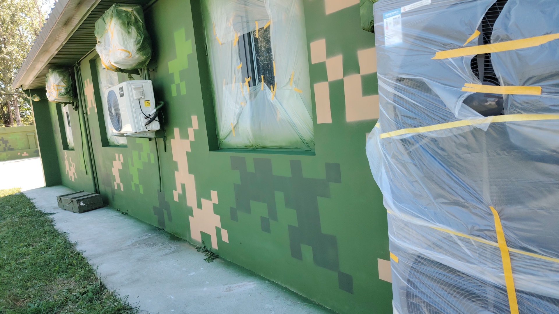 福州外墙迷彩漆施工多少钱 伪装迷彩漆  